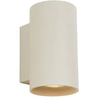 Qazqa Wandleuchte Sandy, ohne Leuchtmittel, Extra-Warmweiß, QAZQA Wand­leuchte, gu10, Beige, Aluminium, Modern