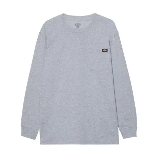 Dickies Pocket Tee Langarm Baumwoll Herren Grau T-Shirt