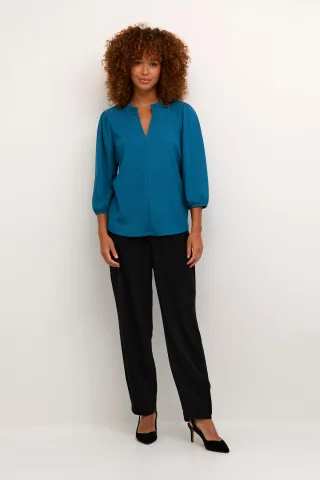 Langarm-Bluse Regular fit Legion Blue