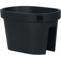 Geli Blumenkasten Geländerkasten in anthrazit 40 x 26 x 24cm, 12 Liter (1 St)