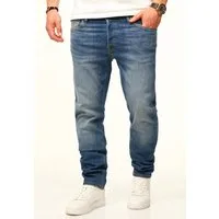 Jack & Jones Tapered-fit-Jeans MIKE ARIS Original Denim Hose mit Stretch Herren Jeans mit Comfort Fit Passform