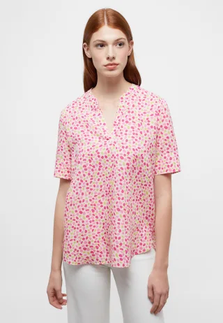 ETERNA - Bluse Leinen Kurzarm magnolia - Gr. - 42/Kurzarm
