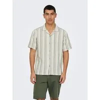 ONLY & SONS Kurzarmhemd ONSTREV LIFE REG STRIPE SS SHIRT NOOS