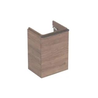 Geberit Smyle Square Unterschrank für Handwaschbecken, m. 1 Tür li 44,2x61,7x35,6cm, Nussbaum, 50035 500351JR1