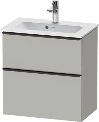 Duravit D-Neo Waschtischunterbau wandhängend Betongrau Matt 610x372x625 mm - DE43680BD070000 DE43680BD070000