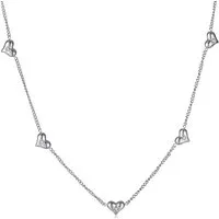 RAIKOU Edelstahlkette LOVE DIAMOND Edelstahl Halskette