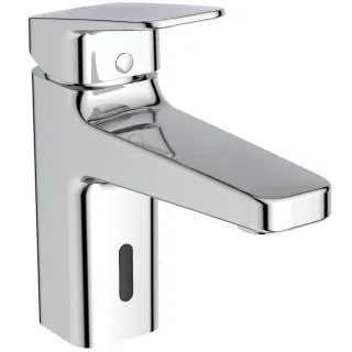 Ideal Standard Waschtischarmatur Ceraplan iX H90 o.Ablaufgarnitur Hybrid, Sensor, Bluestart, Chrom BD282AA
