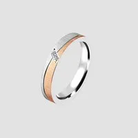 Adelia´s Fingerring Damen Ring aus Edelstahl mit Strass Steinchen