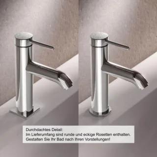 Keuco IXMO Soft 100 Waschtischarmatur 59502012100 Ausladung 114mm, ohne Ablaufgarnitur, verchromt