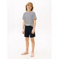 Tommy Hilfiger Underwear Pyjama S/S JERSEY PJ SET (Set, 2 tlg., 2er) mit Logostickerei