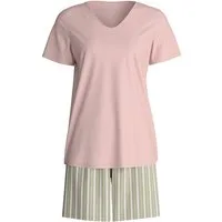 CALIDA Shorty Graphic Nights Damen (2 tlg) 100% Baumwolle, weich, atmungsaktiv, für warme Nächte