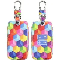 kwmobile Schlüsseltasche Renault Autoschlüssel Hülle (1-tlg), Kunstleder Schutzhülle Schlüsselhülle Cover