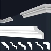 marbet design Stuckleiste, 2 Meter / 1 Leiste, XPS Styropor weiß - Deckenleisten Deckenstuck Leisten E-Leisten - (2 Meter / 1 Leiste E-6)