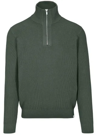 BASEFIELD - NOS Zip Troyer Pullover pine tree - Gr. - S