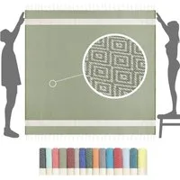 furora HOLIDAY Strandtuch XXL groß 200x200 cm Strand Tuch, aus Baumwolle, Stranddecke, Vielseitig, schöne Farben, hochwertige Verarbeitung