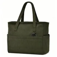 Zaewry Schultertasche Damen-Cord-Schultertasche, große Tragetasche mit viel Stauraum, modische Handtasche für Arbeit, Fitnessstudio, Schule oder Reisen