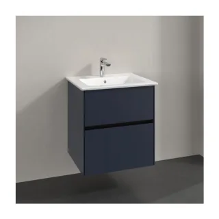 Villeroy und Boch Collaro Waschtischunterschrank C14200VQ 56,1x61x48cm, Waschbecken mittig, marine blue