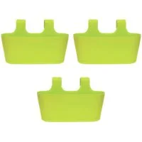 Engelland Blumenkasten Blumentopf zum Hängen (Vorteils-Set, 3 St., Fassungsvermögen je Topf 5,5 Liter), UV-Beständig, Frostbeständig, Wasserauffangschalen