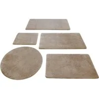 Wecon home Basics Badematte Joris, Höhe 20 mm, rutschhemmend beschichtet, strapazierfähig, Polyester, rechteckig, waschbar, viele Größen, Badezimmerteppich, uni