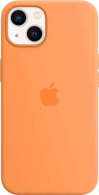 Apple Silikon Case mit MagSafe [für iPhone 13] gelborange