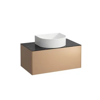 LAUFEN Waschtischunterschrank SONAR f.WT H812340/1/2/3 1 Schubl 775x455 Ausschn mi Kupfer? Marqu H4054110341411