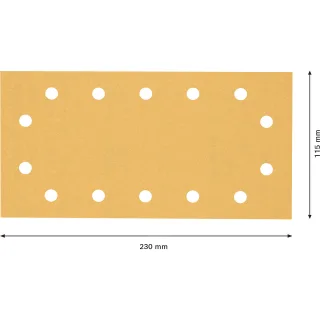 Bosch EXPERT C470 Schleifpapier mit 14 Löchern für Schwingschleifer - 2608900946