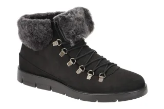 Ecco Stiefeletten 282333 in Schwarz - BELLA Damenmodell mit wasserabweisendem...