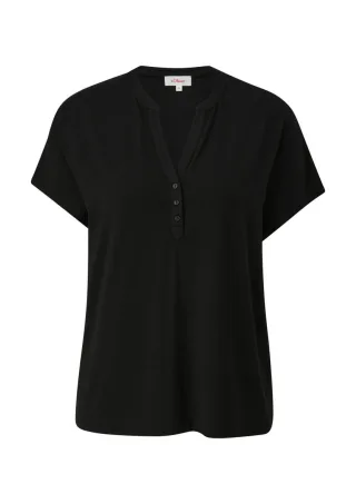 s.Oliver Red Label - Top mit V-Ausschnitt schwarz - Gr. - 36