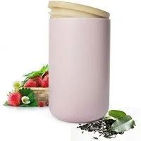 Sendez Vorratsdose Rosa aus Porzellan Vorratsbehälter Dose Aufbewahrungsdose, Porzellan