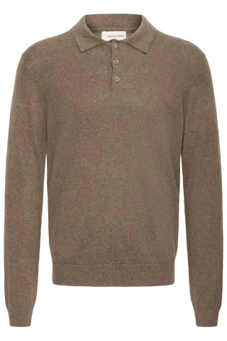 Casual Friday - CFFRODE 0226 polo knit bros b0264 - chocolate chip - Gr. - L