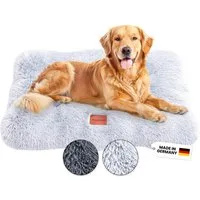 Wahre Tierliebe Tierbett Hundekissen Fluffy - Premium Flauschiges Kuschelbett - waschbar, 100% Polyester, Made in Germany, verschiedene Größen und Farben, waschbarer Bezug