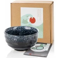 Dimono Teeglas DIMONO Matcha Tee Set–Teezubereitung Set mit Chasen, Schale & Zubehör, Japanische Tee-Schale Matchaschale aus gebranntem Ton