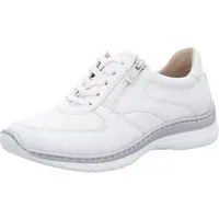 Caprice white silver Schnürschuh
