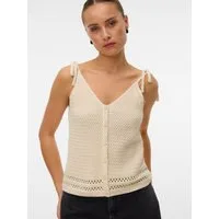 Vero Moda Stricktop VMSALTY SANDS SL TOP SE Baumwolle