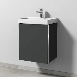 Sanipa 3way Waschtischunterbau zu Villeroy & Boch Avento Waschtisch mit 1 Tür, Graphit-Matt BP6181B