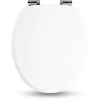 Sanfino WC-Sitz "White“ Premium Toilettendeckel mit Absenkautomatik aus Holz, bunter WC Sitz mit Motiv, hoher Sitzkomfort, einfache Montage