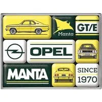 Nostalgic-Art Magnet 9tlg. Magnetset - Opel - Manta