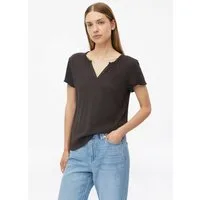 s.Oliver Kurzarmshirt T-Shirt T-Shirt mit offenen Kanten und Garment Dye