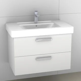 Artiqua 414 Waschtischunterschrank für Subway/Omnia Architectura 611680 Weiß Glanz, 414-WU2L-V01-705 414-WU2L-V01-7050-68