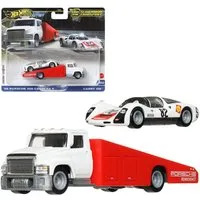 Hot Wheels Spielzeug-Rennwagen Porsche 906 Carrera 6 + Carry On Hot Wheels Team Transport Fahrzeuge