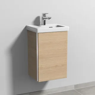 Sanipa 3way Waschtischunterbau zu Villeroy & Boch Subway 3.0 Waschtisch mit 1 Tür, Eiche-Nordic BR84148