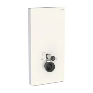 Geberit Monolith Wand-WC-Modul 131022JL5 Bauhöhe 101cm, Front Glas sand-grau, Seite aluminium