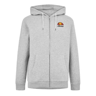 Ellesse - Kapuzenpullover für Herren, gerippt, Regulär (Grau meliert)