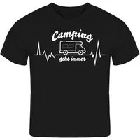 deinshirt Print-Shirt Kinder T-Shirt Wohnmobil Camping geht immer Funshirt mit Motiv
