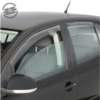 OMAC Lüftungsgitter Windabweiser Regenabweiser für VW T-Cross 2019-2025 Acryl 4tlg (4 St), Aerodynamisch, Einfache Montage, Waschstraßenfest