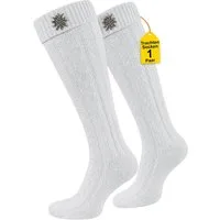 German Wear Trachtensocken GW200 1xPaar AMZ Trachtensocken Trachtenstrümpfe Zopfmuster 40cm