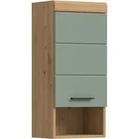 welltime Hängeschrank SIENA, Breite 37cm, 1 Tür, 1 offenes Fächer, 1 Einlegeboden, MDF-Front (1-St., TOPSELLER) in verschiedenen Farben erhältlich, Badmöbel, Badschrank, Schrank, Bad