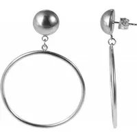 Adelia´s Paar Ohrhänger Damen Ohrstecker aus Edelstahl Ø 40 mm
