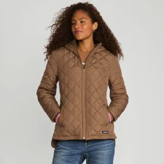 FeatherFree Steppjacke für Damen, Damen, size: regular, Blau, Polyester, by Lands' End