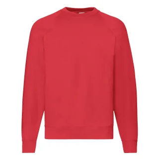 Fruit Of The Loom Herren Raglan-Ärmel Belcoro® Sweatshirt (Rot)